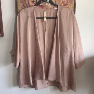URBAN OUTFITTERS BOHO YIPPEE BLUSH BOHO KIMONO OPEN JACKET TOP S